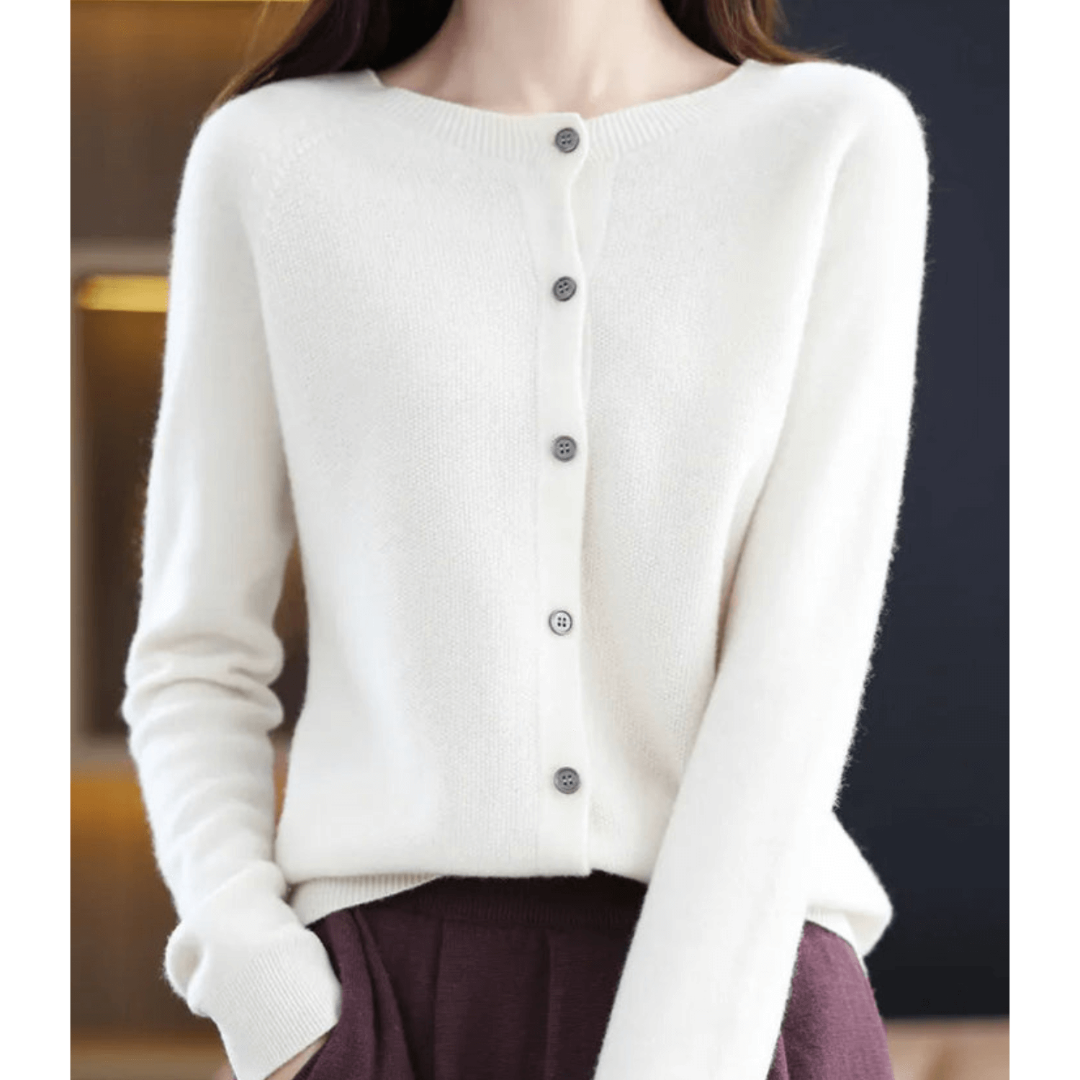 Damen Strickjacke Mit Knopfleiste | Langarm