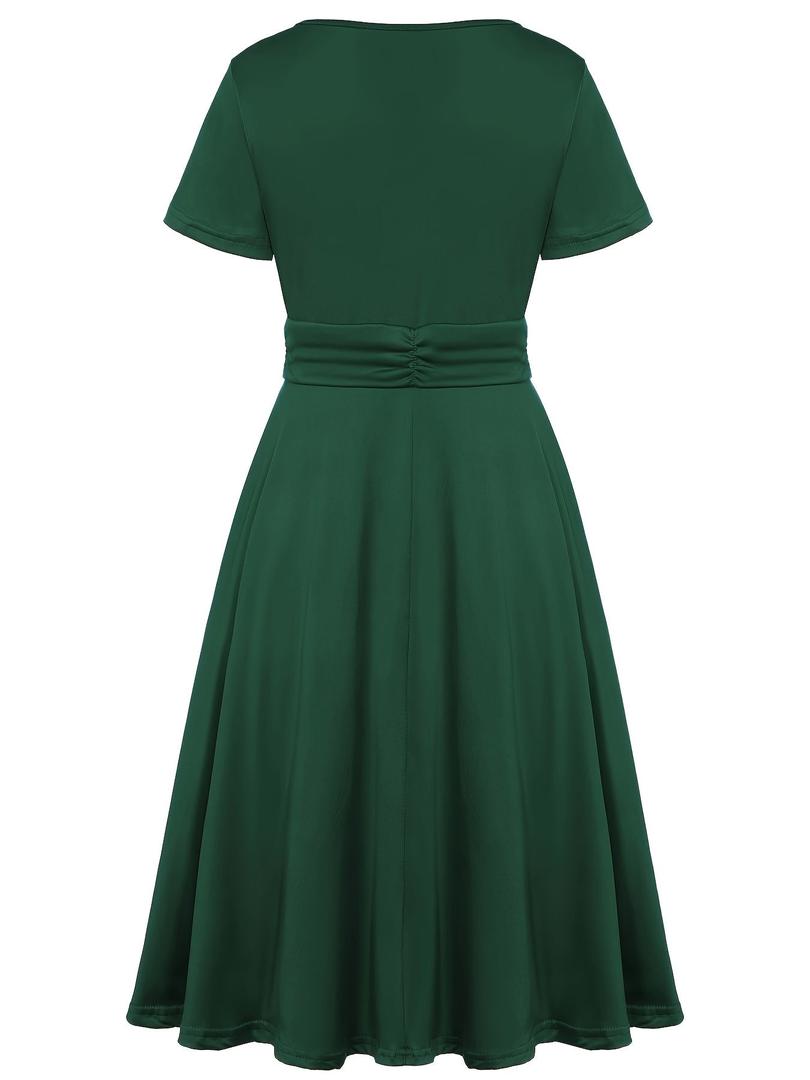 Stilvolles Abendkleid Mit V-Ausschnitt Für Damen | Midi