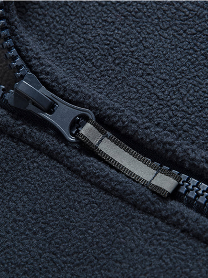 Herren Fleecejacke Für Draußen | Mit Kragen