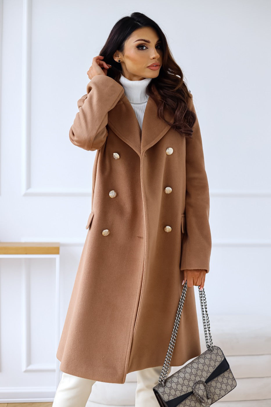 Damen Stilvoller Langer Trenchcoat | Winter