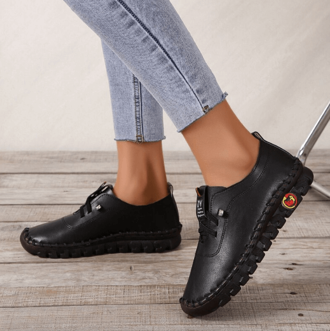 Damen Schnürschuhe aus veganem Leder