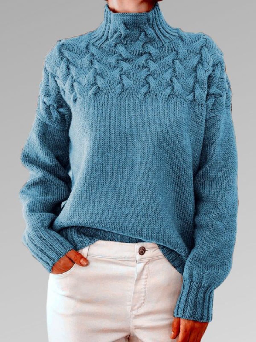 Gestrickte Rollkragenpullover Für Damen | Stilvoll