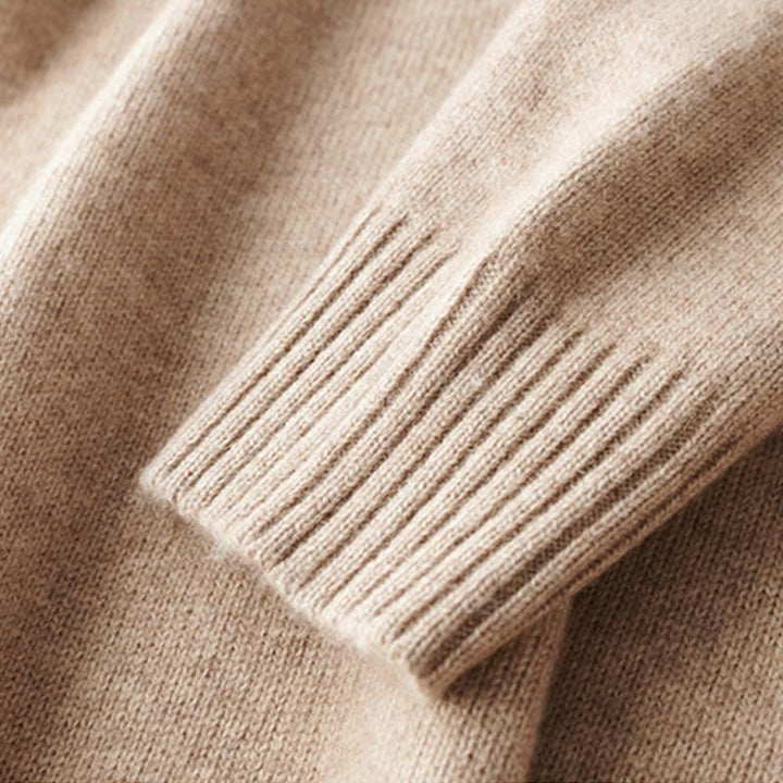 Lässiger Herrenpullover Mit Halbem Reißverschluss | Langarm