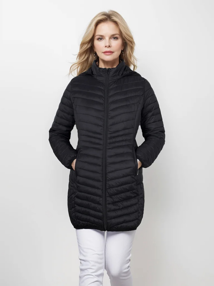 Damen Daunenjacke Mit Kapuze | Mit Reißverschluss