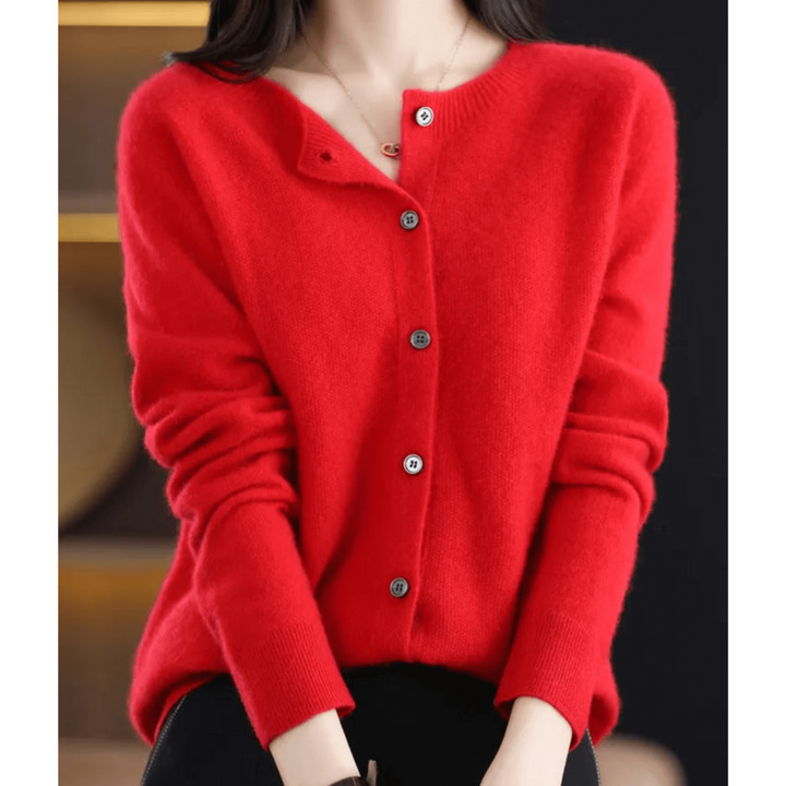Damen Strickjacke Mit Knopfleiste | Langarm