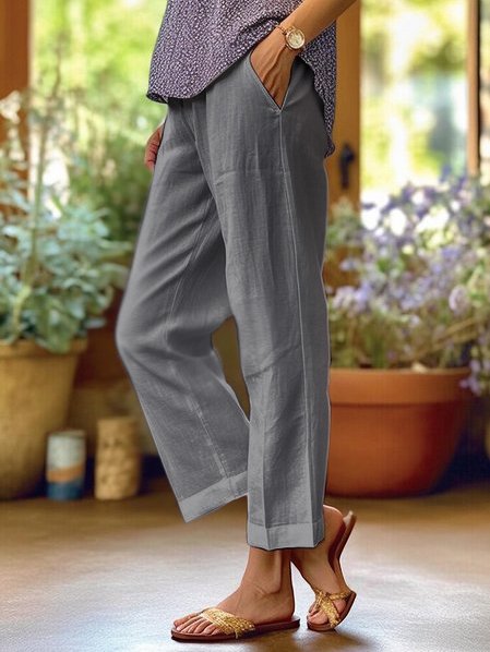 Damen Sommerhose mit Taschen
