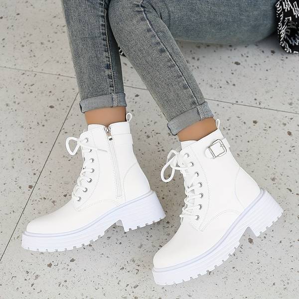 Damen Lederstiefel | Zum Schnüren