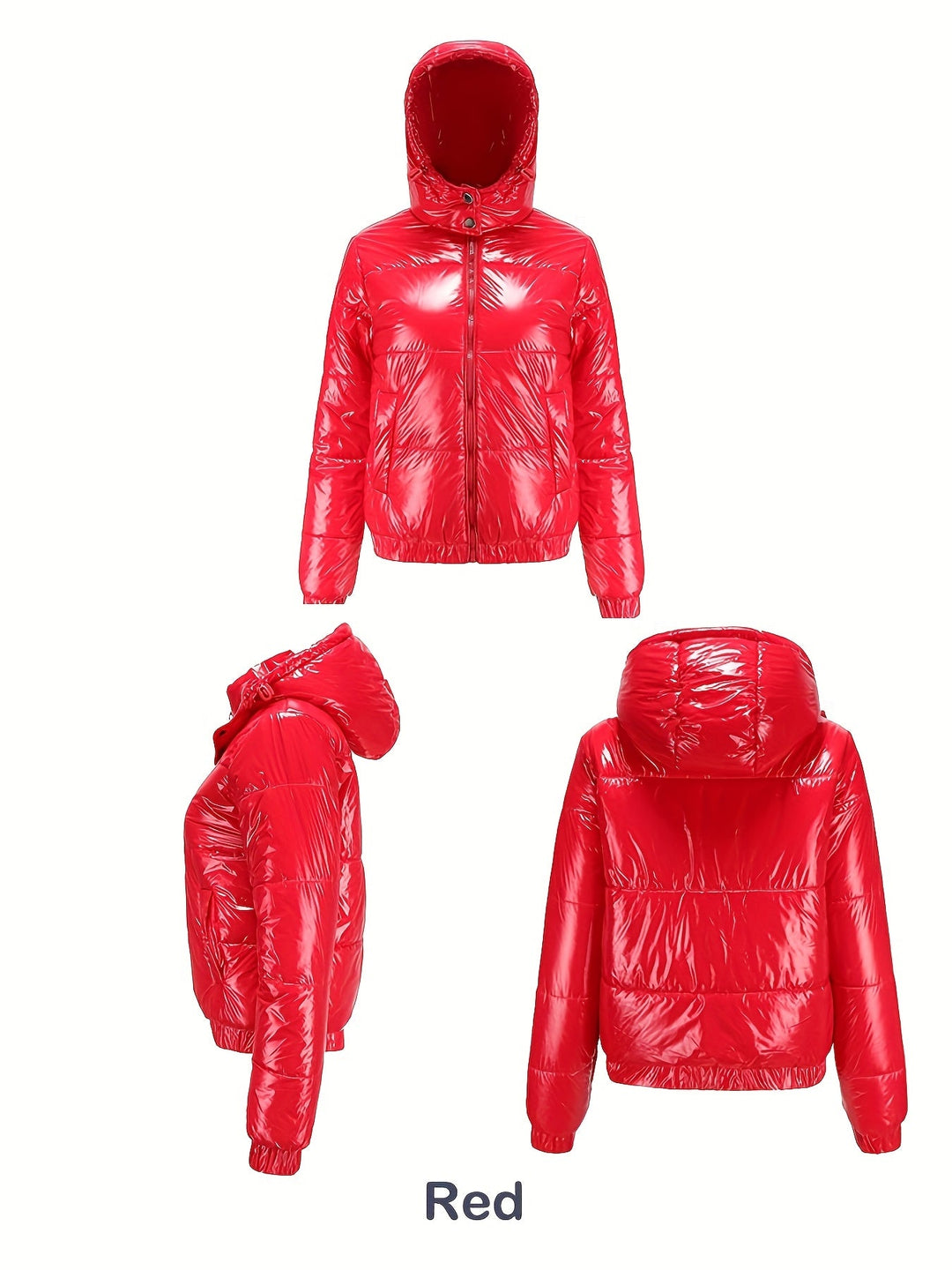 Damen Winter-Daunenjacke Mit Kapuze | Lange Ärmel