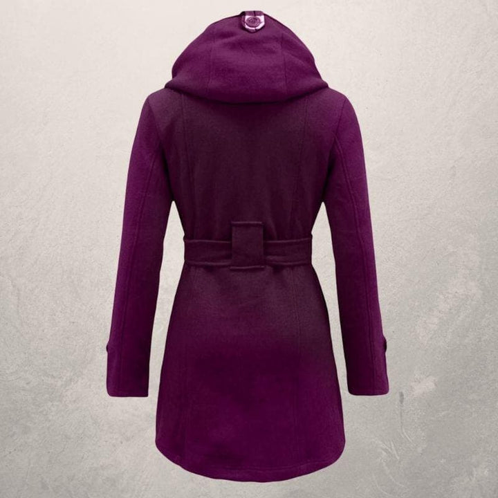 Damen Winter Zweireihiger Mantel | Mit Gürtel