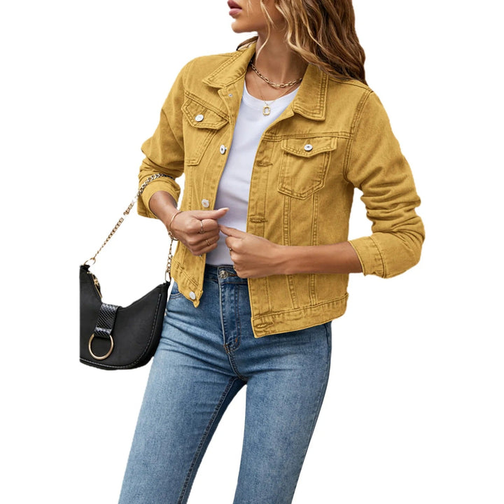 Damen Jeansjacke | Mit Knöpfen