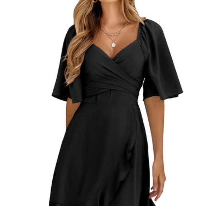 Damen Abendkleid Mit V-Ausschnitt | Midi