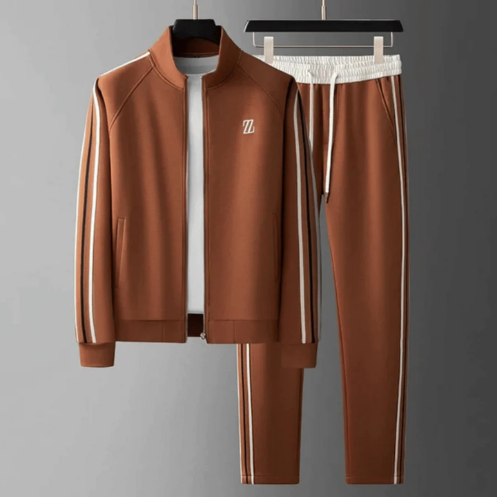 Herren Zweiteiliges Trainingsanzug Set Mit Reißverschluss | Slim Fit
