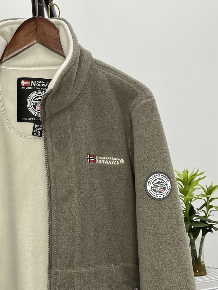 Herren Fleecejacke Für Draußen | Mit Kragen