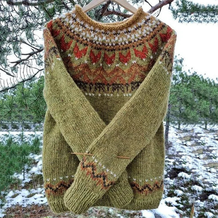 Damen Pullover Mit Rundhalsausschnitt | Winter