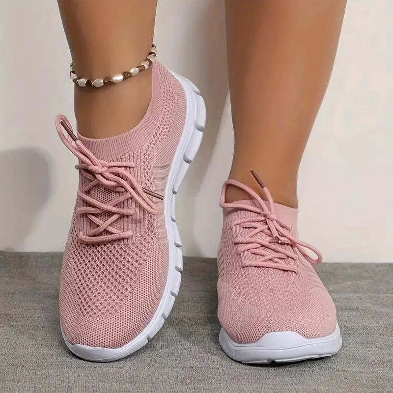 Damen Sportliche Strick-Sneaker