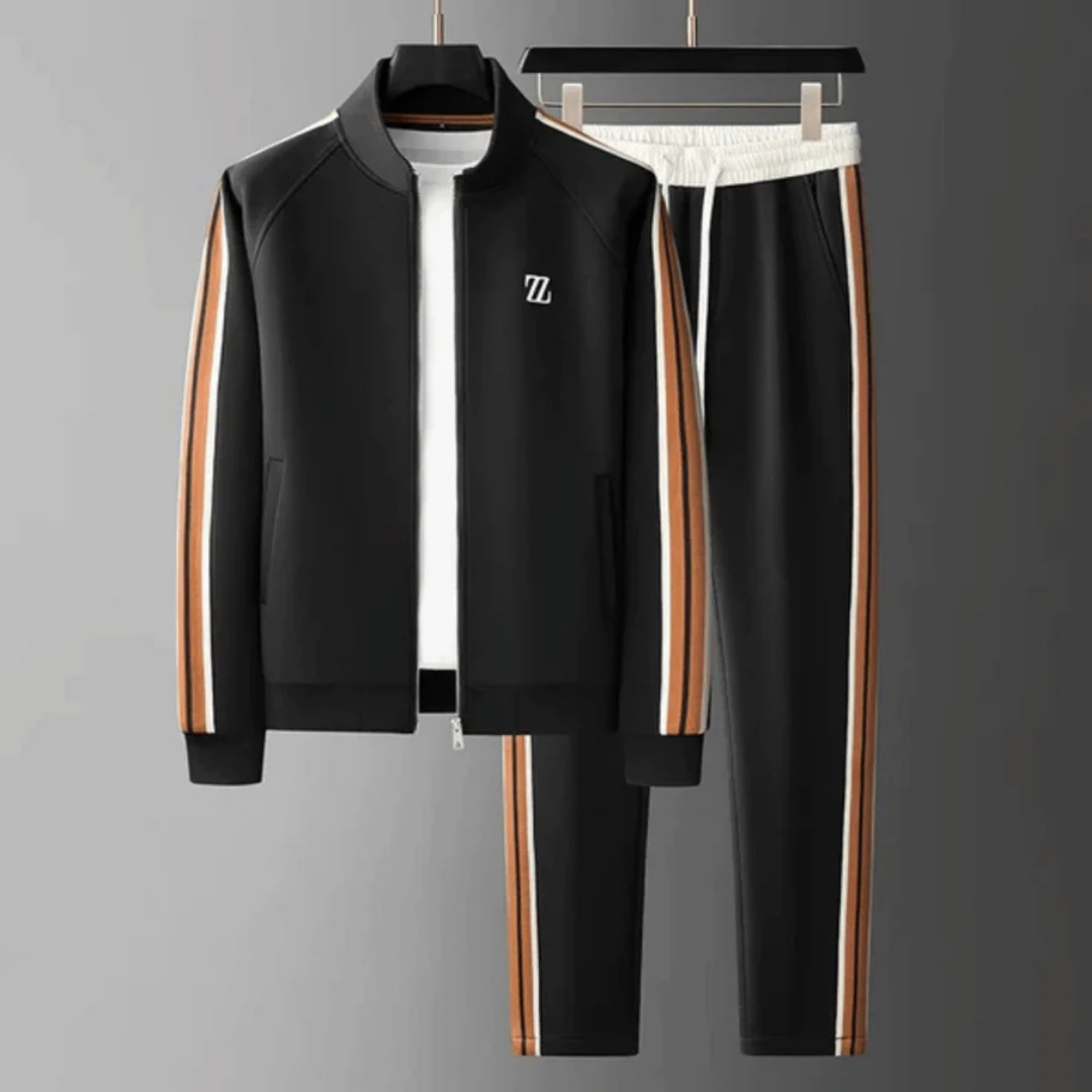 Herren Zweiteiliges Trainingsanzug Set Mit Reißverschluss | Slim Fit