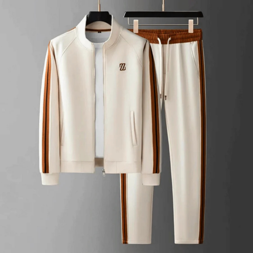 Herren Zweiteiliges Trainingsanzug Set Mit Reißverschluss | Slim Fit