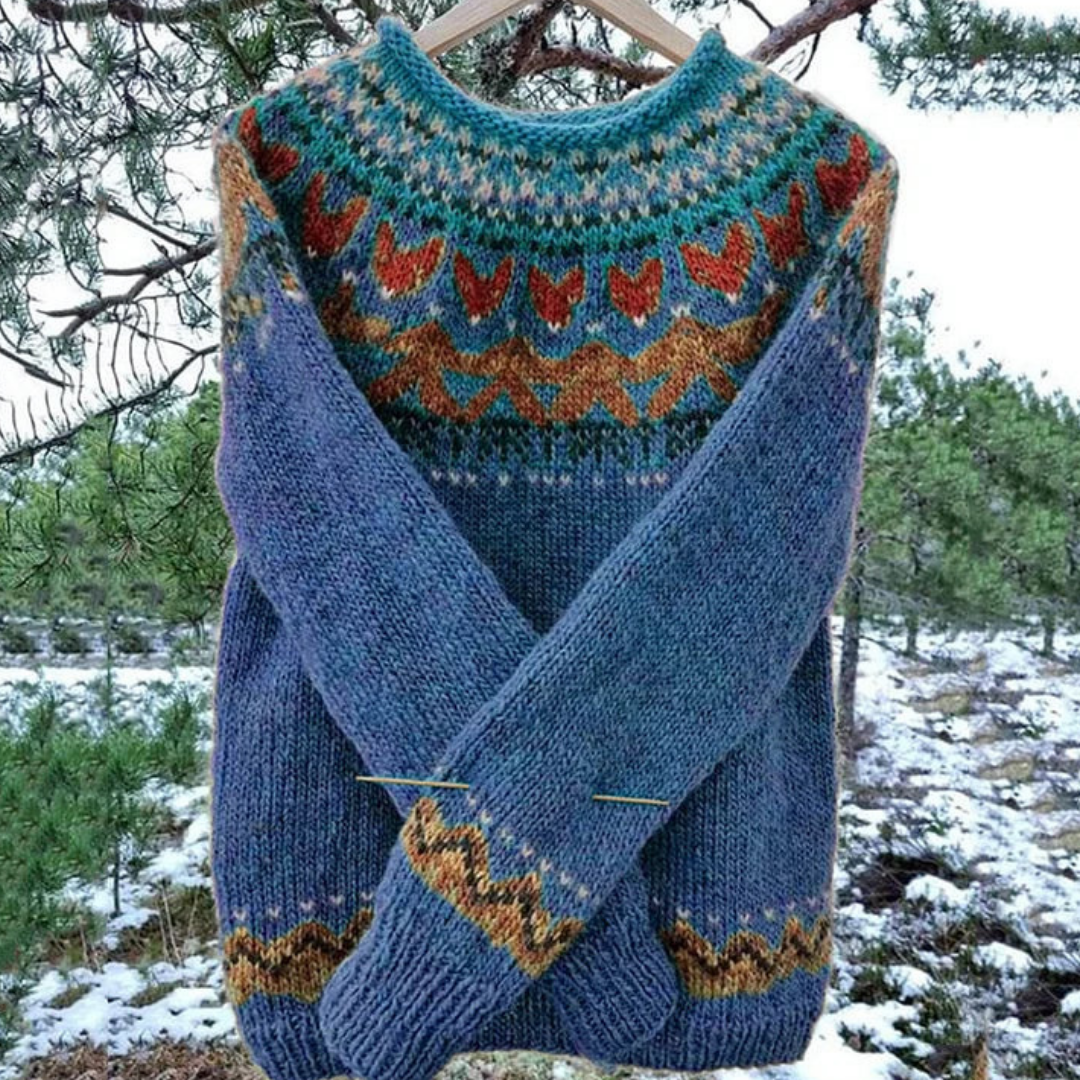 Damen Pullover Mit Rundhalsausschnitt | Winter