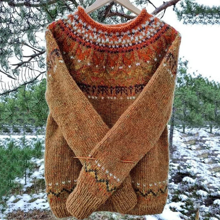 Damen Pullover Mit Rundhalsausschnitt | Winter