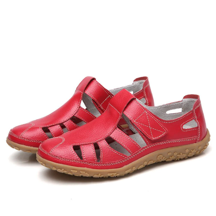 Damen Slip-on Sandalen aus veganem Leder