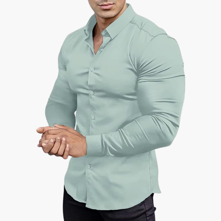 Herren Langarmhemd | Slim Fit