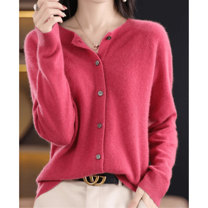 Damen Strickjacke Mit Knopfleiste | Langarm