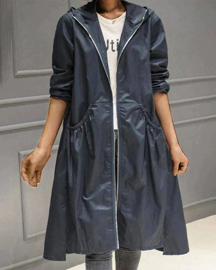 Regenjacke Für Damen Mit Kapuze | Lang