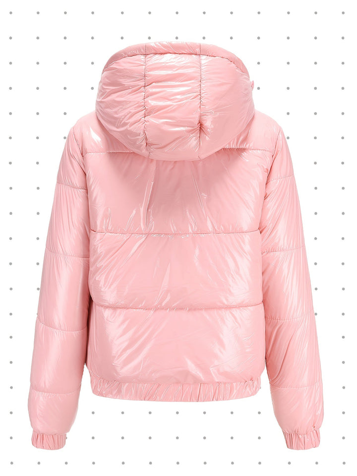 Damen Winter-Daunenjacke Mit Kapuze | Lange Ärmel