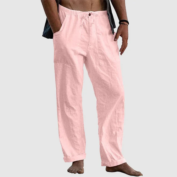 Herren Sommerhose mit Elastischem Bund und Taschen