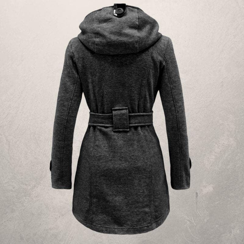 Damen Winter Zweireihiger Mantel | Mit Gürtel