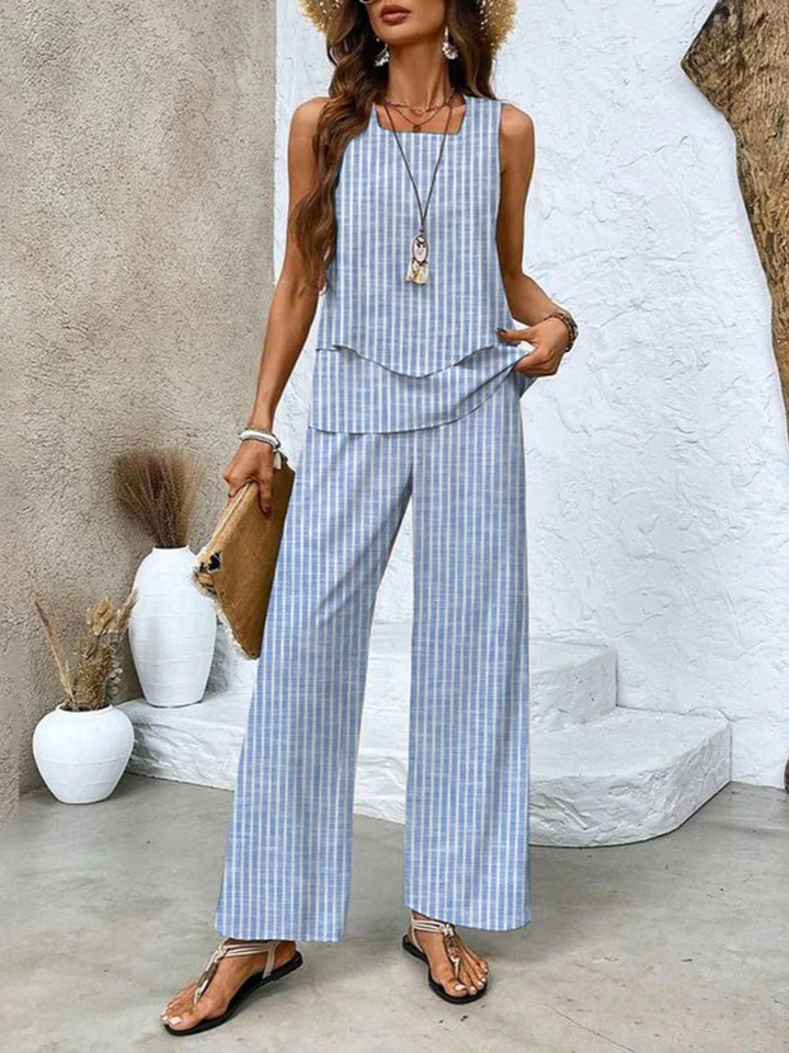 Elegantes Palazzo-Zweiteiler-Set für Damen