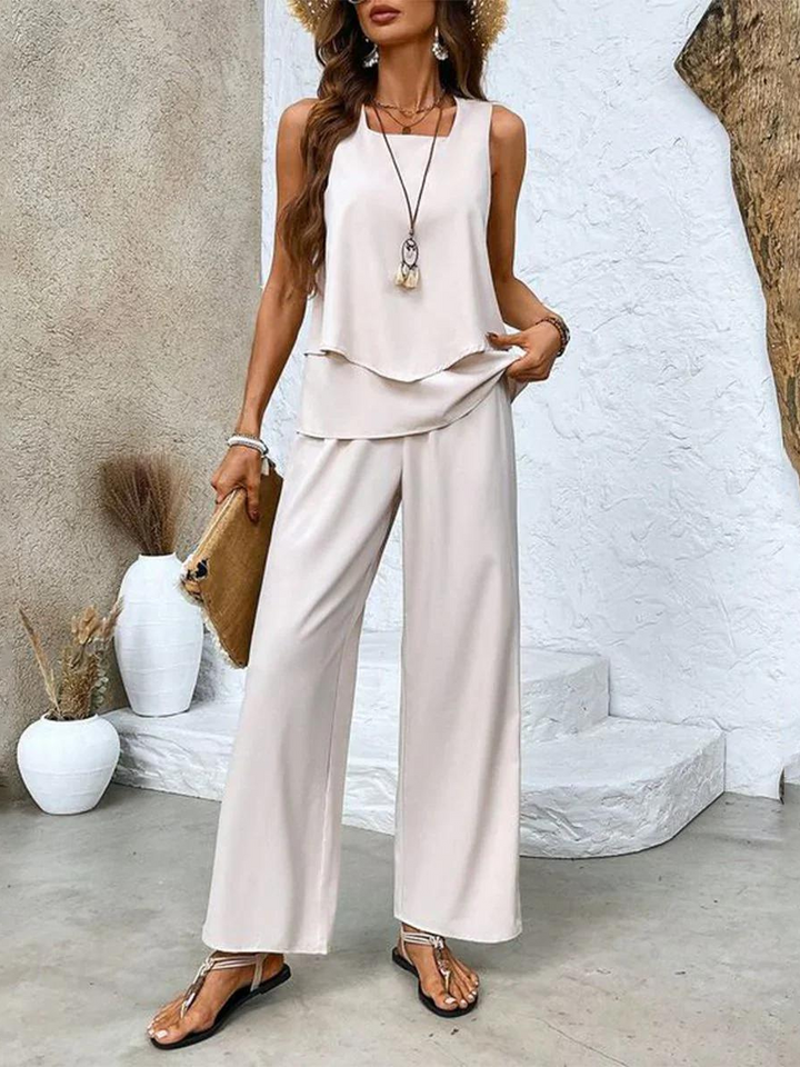 Elegantes Palazzo-Zweiteiler-Set für Damen