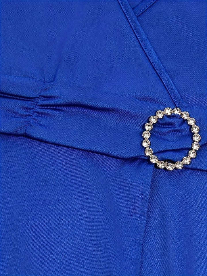 Stilvolles Abendkleid Mit V-Ausschnitt Für Damen | Midi