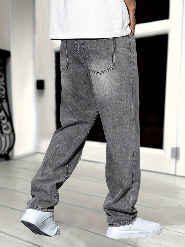 Baggy Straight-Leg Denim-Jeans für Herren