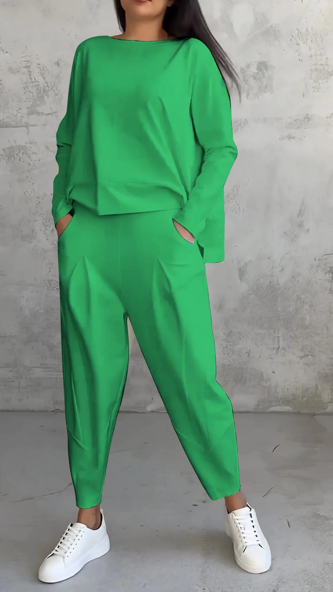 Loungewear-Set Aus T-Shirt Und Hose Für Damen | Langarm