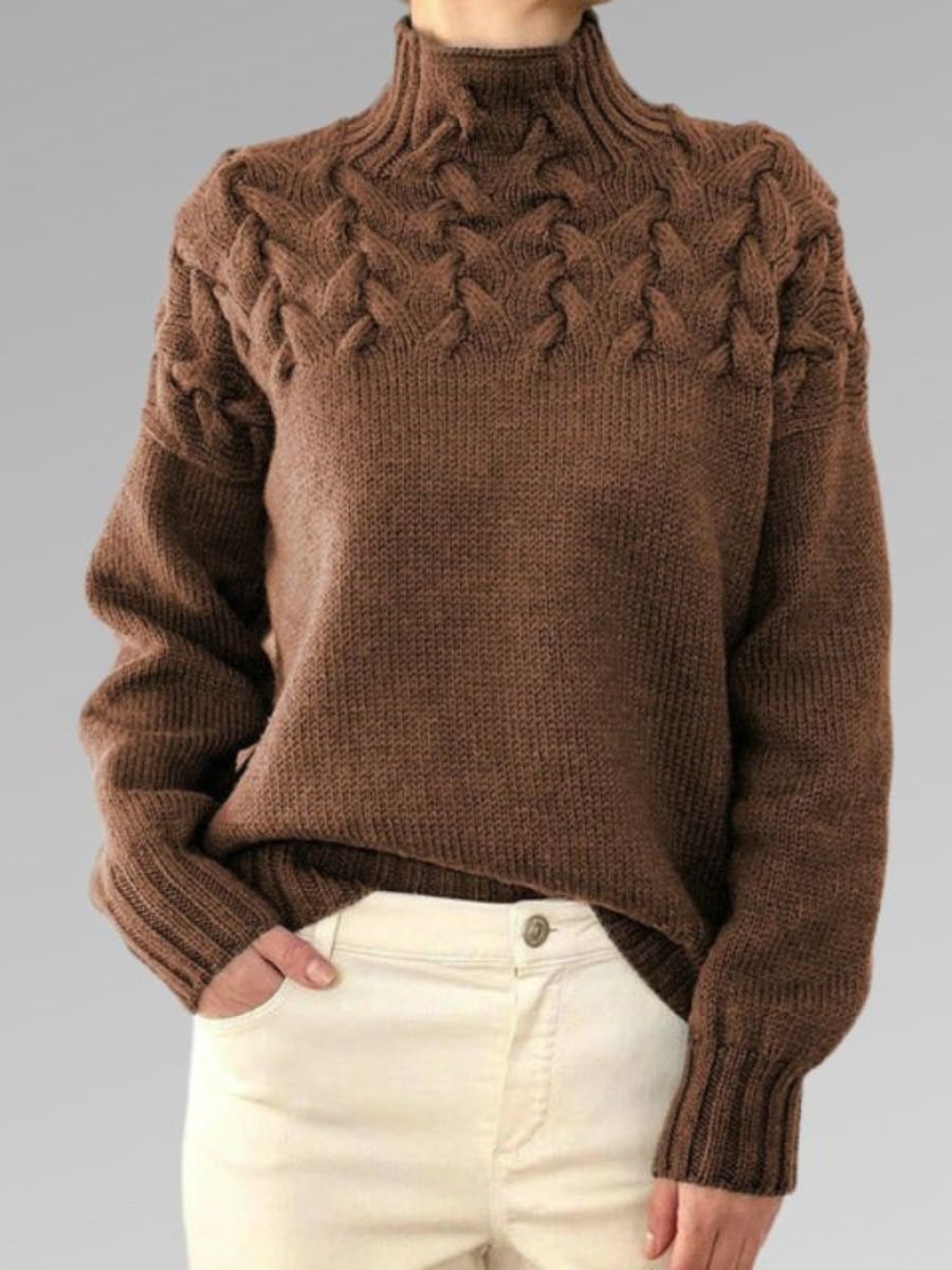 Gestrickte Rollkragenpullover Für Damen | Stilvoll