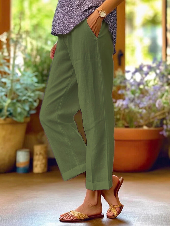 Damen Sommerhose mit Taschen