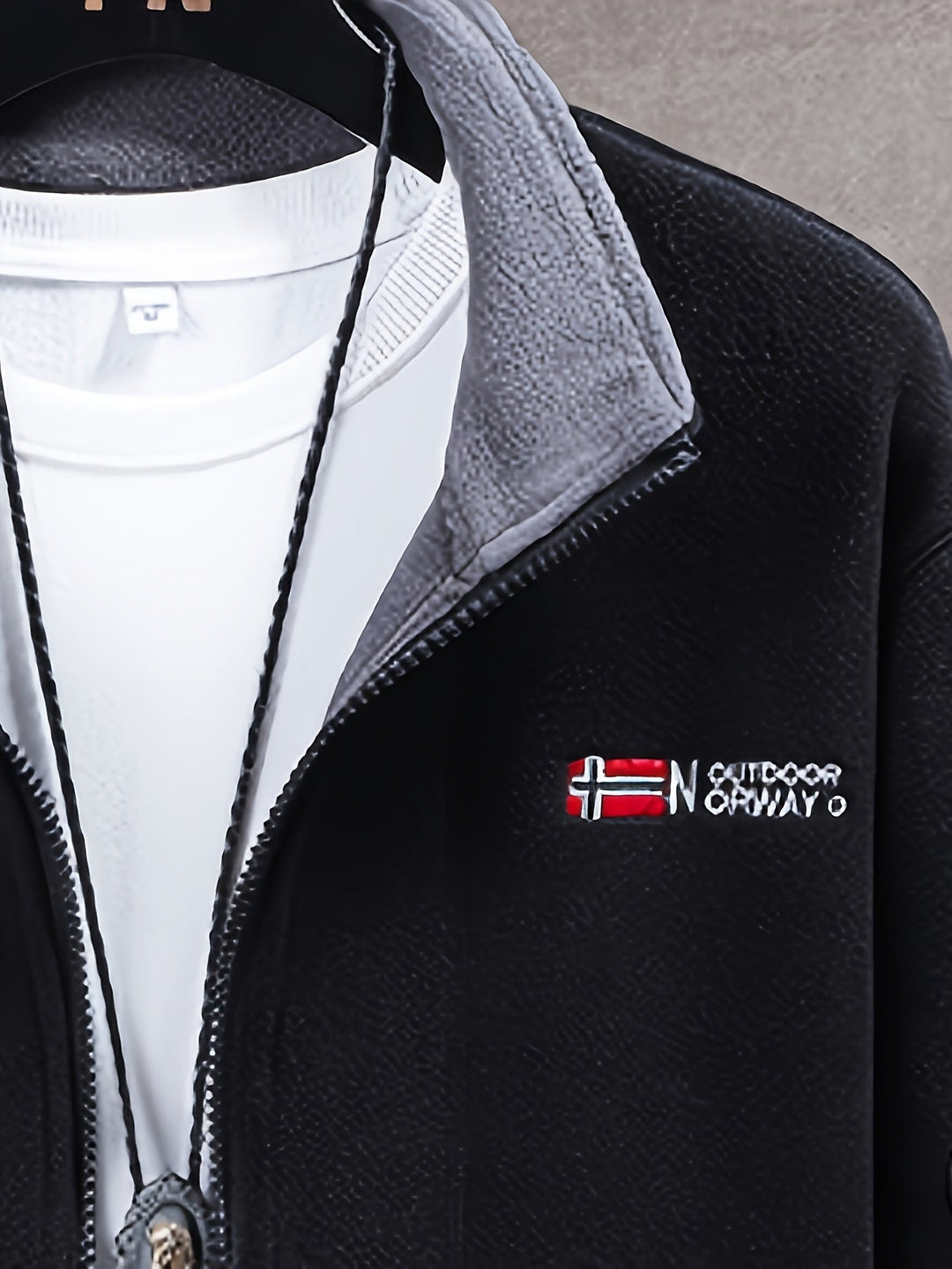 Herren Fleecejacke Für Draußen | Mit Kragen