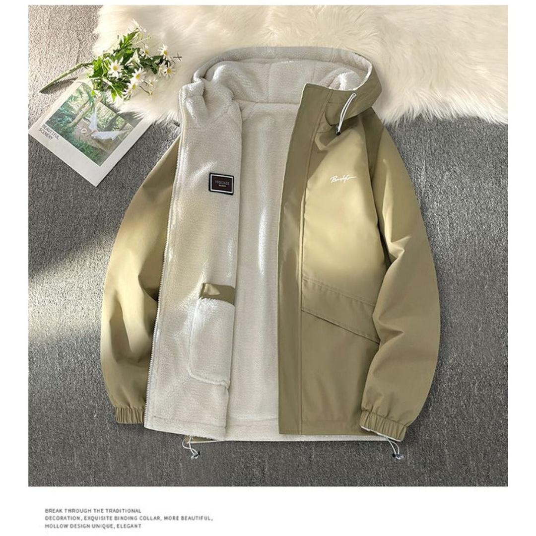 Herren Wendbare Jacke Mit Fleecefutter | Kapuze