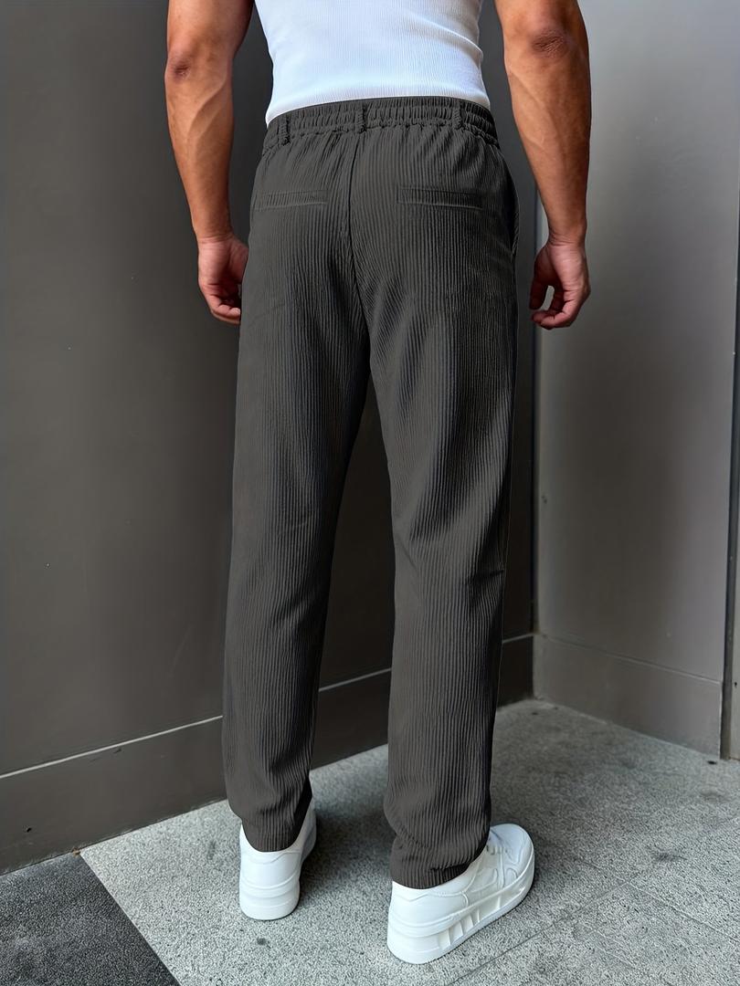 Herren Freizeit-Cordhosen | Verstellbarer Kordelzugbund