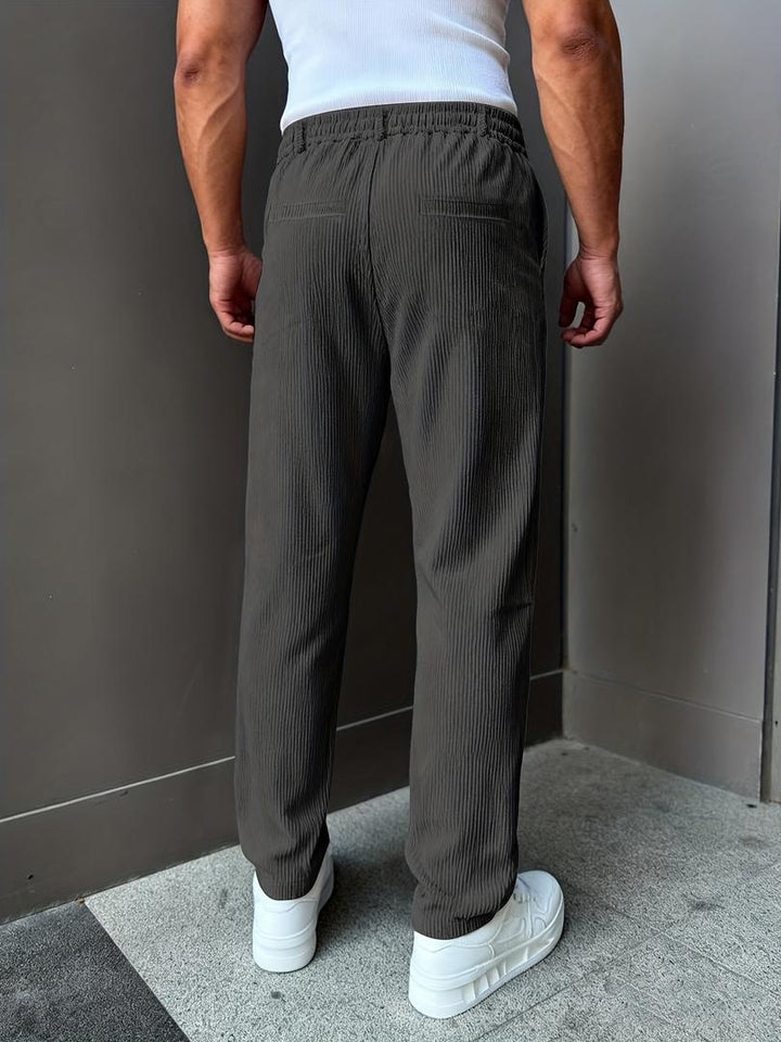 Herren Freizeit-Cordhosen | Verstellbarer Kordelzugbund