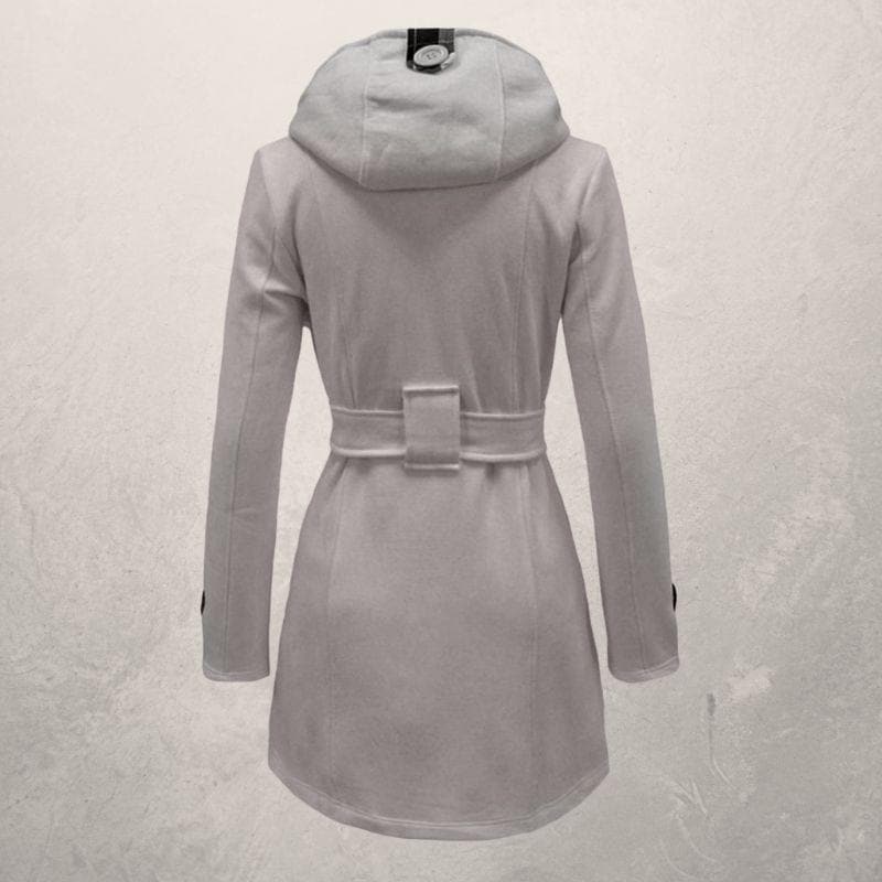Damen Winter Zweireihiger Mantel | Mit Gürtel