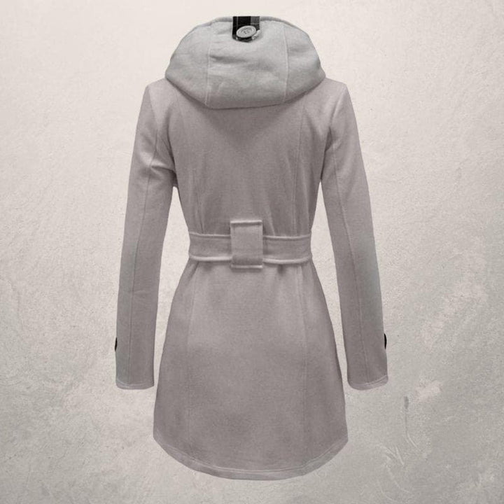 Damen Winter Zweireihiger Mantel | Mit Gürtel
