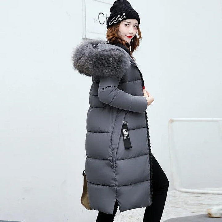 Mantel Mit Pelzdetail Und Kapuze Für Damen | Winter