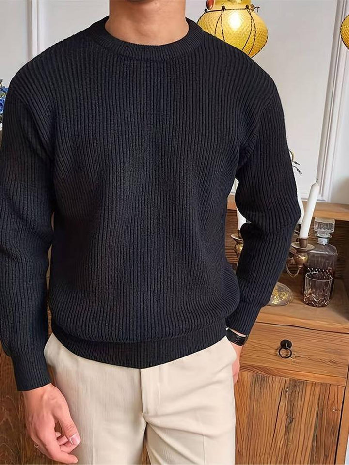 Stylischer Gerippter Pullover Für Herren | Winter