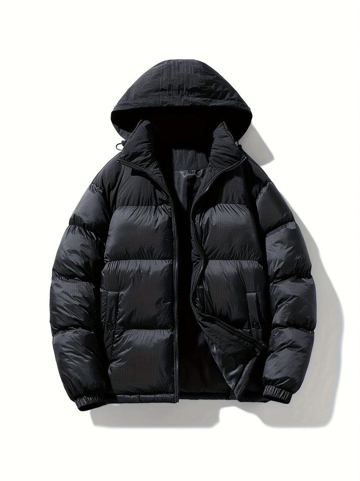 Unisex-Daunenjacke Mit Kapuze | Lange Ärmel