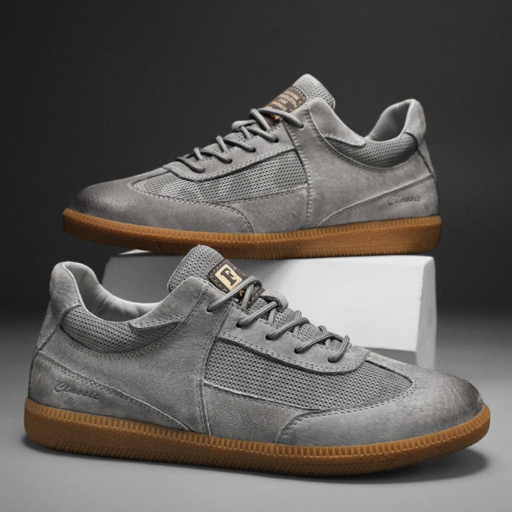 Herren-Sneaker aus Wildleder mit Schnürverschluss
