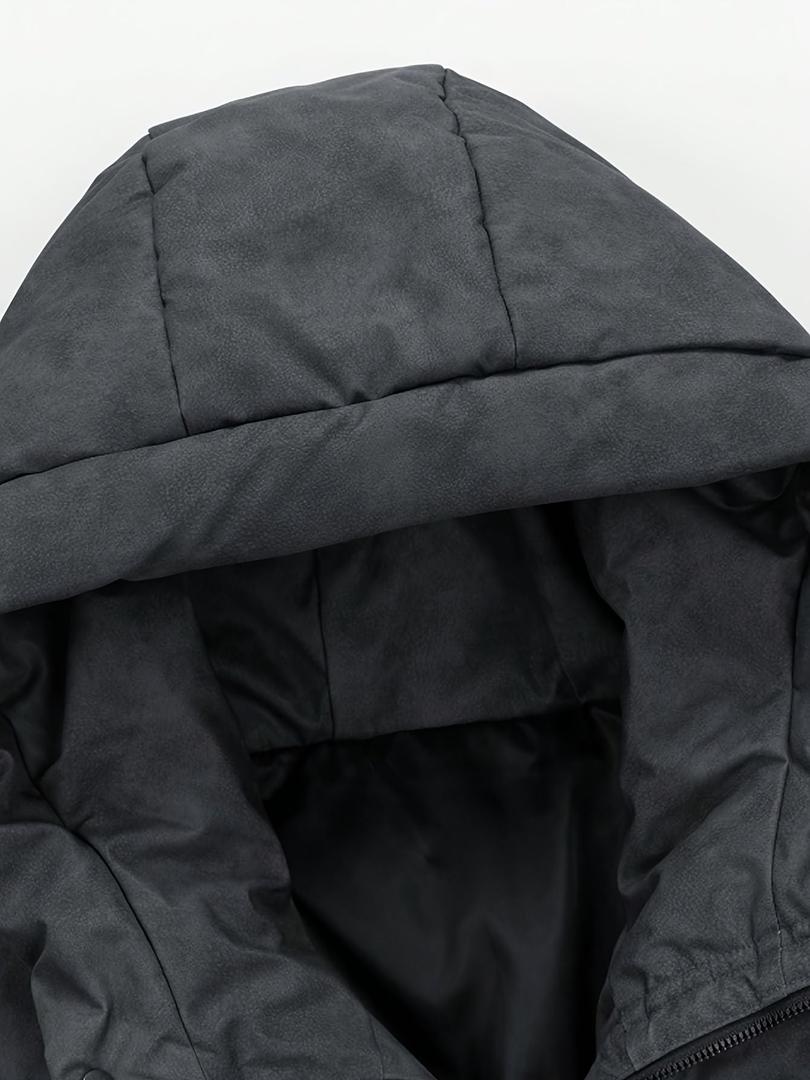 Lässige Daunenjacke Mit Kapuze Für Herren | Winter