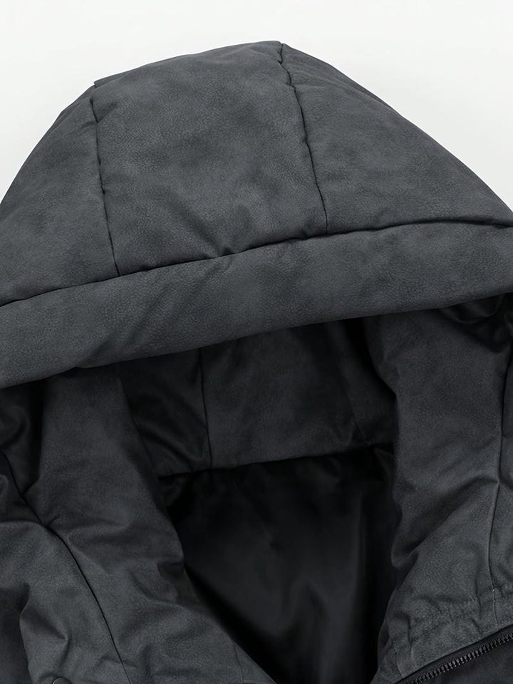 Lässige Daunenjacke Mit Kapuze Für Herren | Winter