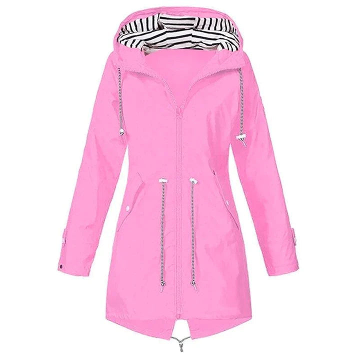 Damen Regenjacke Mit Kapuze | Langarm